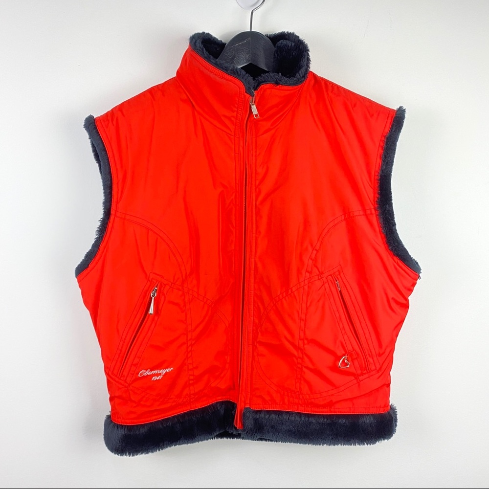 Obermeyer Reversible Suede Winter Vest Orange